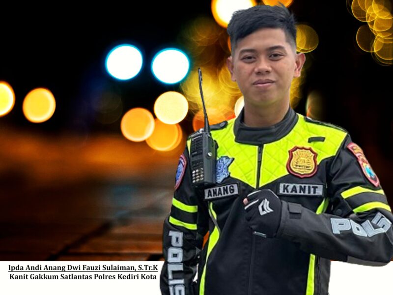 Kanit Gakkum Satlantas Polres Kediri Kota Ipda Andi Anang Dwi Fauzi Sulaiman, S.Tr.K