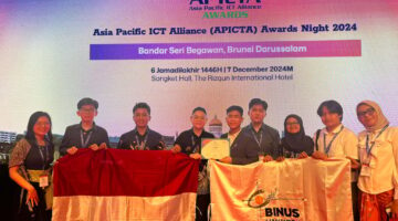 Mahasiswa School of Computer Science BINUS UNIVERSITY Raih Merit Award dalam Ajang APICTA 2024